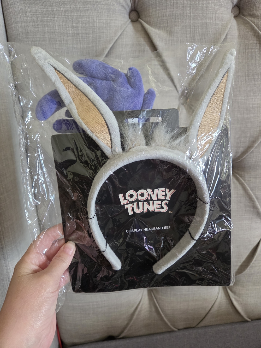 Warner Bros Looney Tunes Cosplay Headband - Gray & Purple